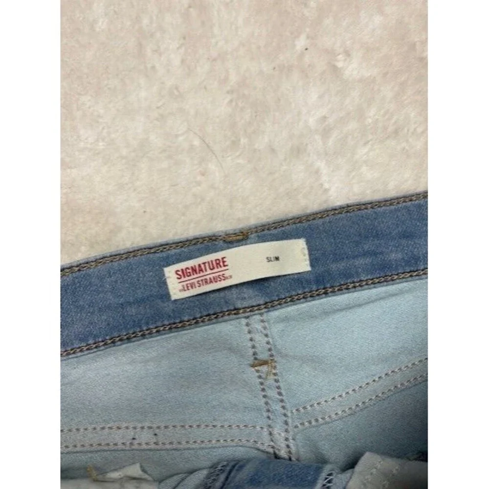Levi Size 30x30 Mens Slim Jeans (Actual Insean 29) Light Wash Stretch